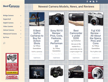 Tablet Screenshot of bestcamerasforthemoney.com